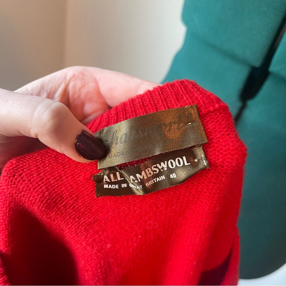 VTG Wool Sweater M-L - Picture 2 of 7